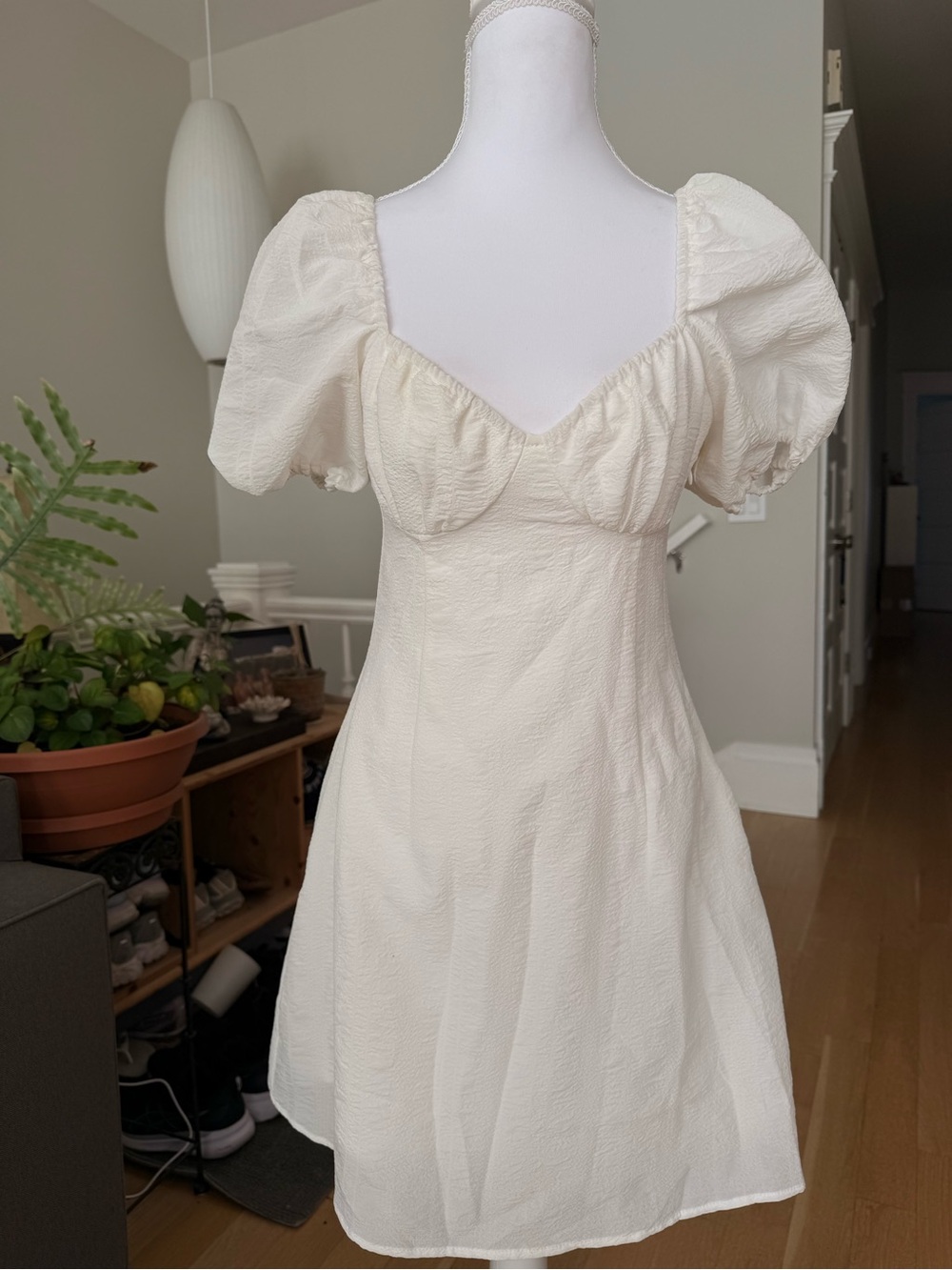 white formal dress